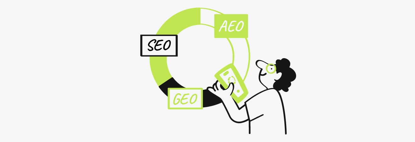 Evolution of search from SEO to AEO and GEO